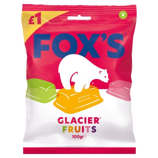 Glacier Fruits Hard Boiled Sweets Fox's 100g